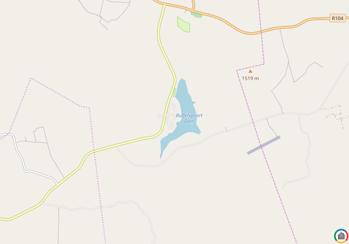 Map location of Buffelspoort